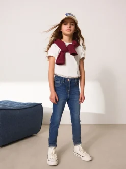 Jeans|Next - Skinny jeans (3-16 jr) Donker gewassen denim