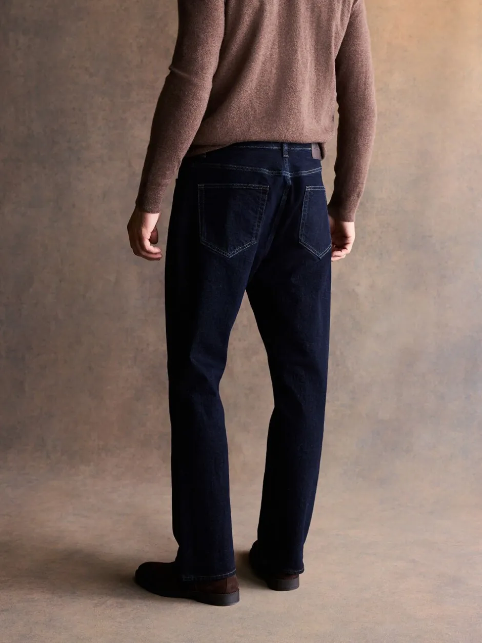 Jeans|Next - Bootcut - Vintage wash denim jeans Donker indigo met wassing
