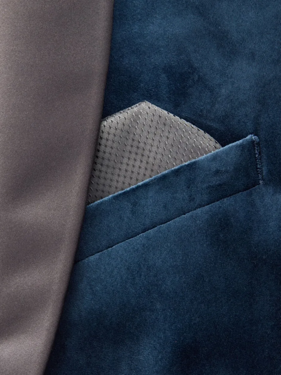 Smokings En Feestkleding|Pakken|Next - Normale Pasvorm - Fluwelen blazer Donker marineblauw