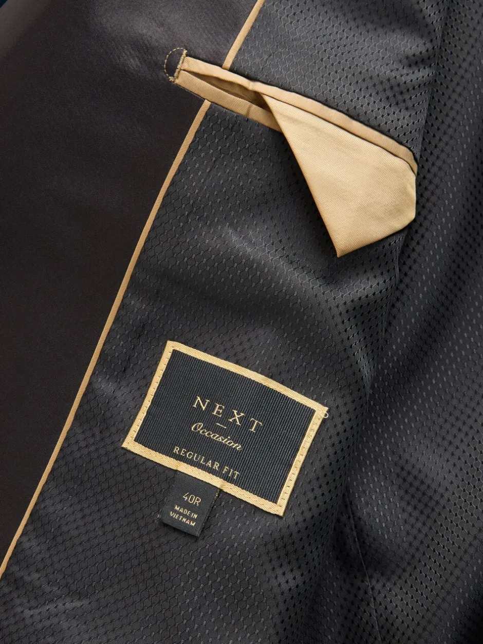 Smokings En Feestkleding|Pakken|Next - Normale Pasvorm - Fluwelen blazer Donker marineblauw