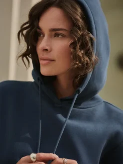 Sportkleding|Hoody's En Sweatshirts*Next Donkerblauw - Active Longline Overhead Hoodie met superzacht naaddetail en zakken