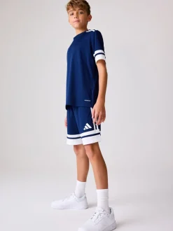 Schoolkleding|Shorts*adidas Donkerblauw - Squadra 25 kindershorts