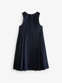 Schoolkleding*Next Donkerblauw - Asymmetrische lange schoolovergooier met knoopsluiting aan de voorkant (3-14jr)