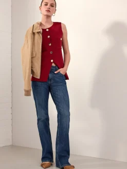 Jeans|Next - Authentieke jeans met bootcut Donkerblauw