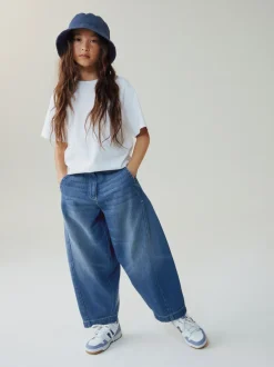 Jeans|Next Donkerblauw - Barrel jeans (3-16jaar)