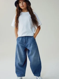 Jeans|Next Donkerblauw - Barrel jeans (3-16jaar)