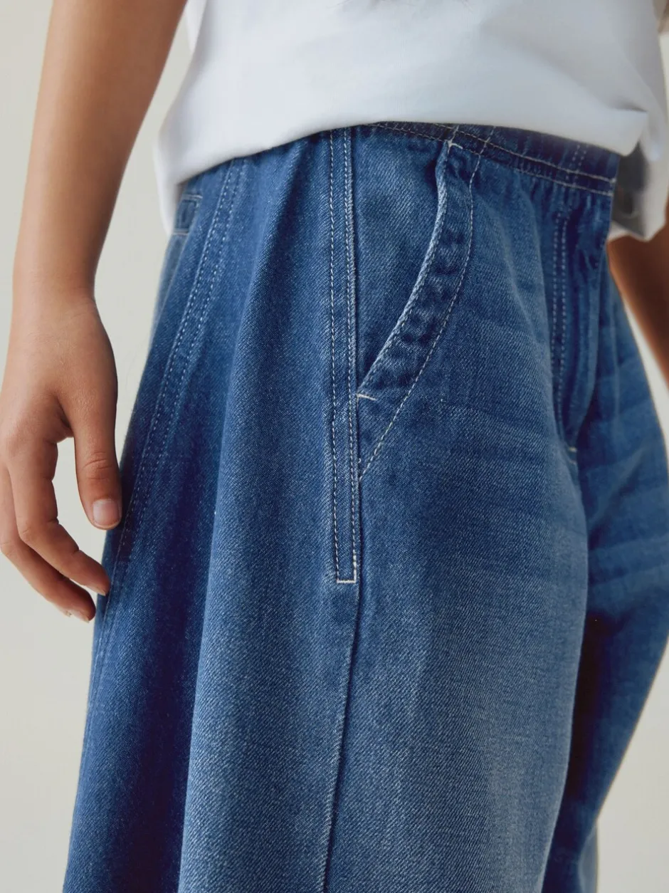 Jeans|Next Donkerblauw - Barrel jeans (3-16jaar)