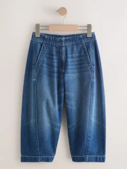 Jeans|Next Donkerblauw - Barrel jeans (3-16jaar)