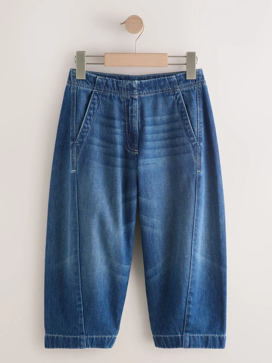 Jeans|Next Donkerblauw - Barrel jeans (3-16jaar)