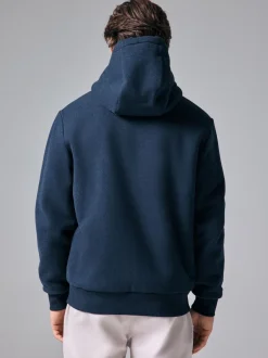 Jassen En Jacks|Sweaters En Hoody´S|Next - Borg hoodie met fleecevoering en volledige ritssluiting Donkerblauw