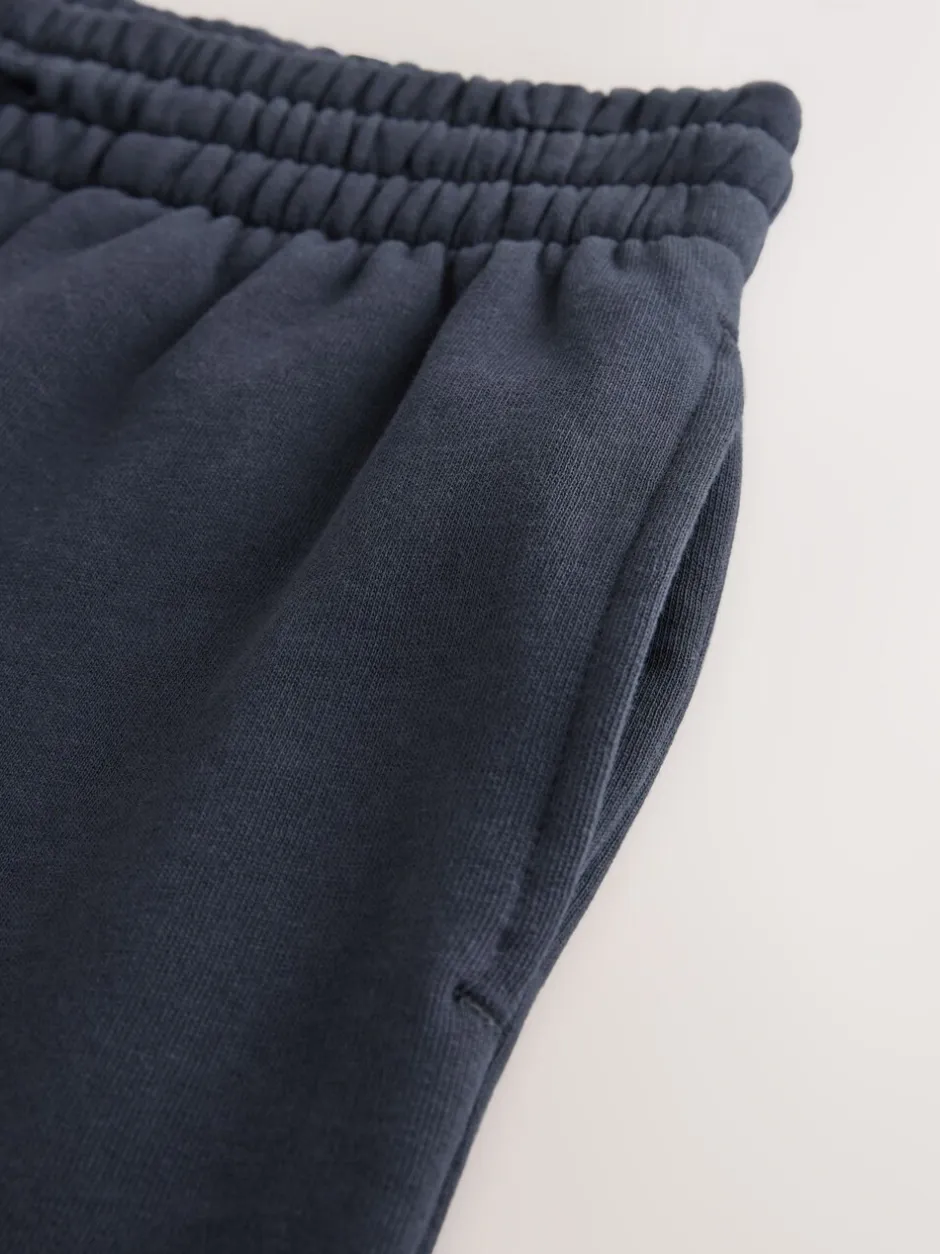 Loungewear|Joggingbroeken*Next - Brushback Heavyweight Open Joggers Donkerblauw