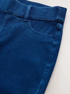 Leggings En Joggingbroeken|Next - Check Jersey Bootcut Leggings Donkerblauw