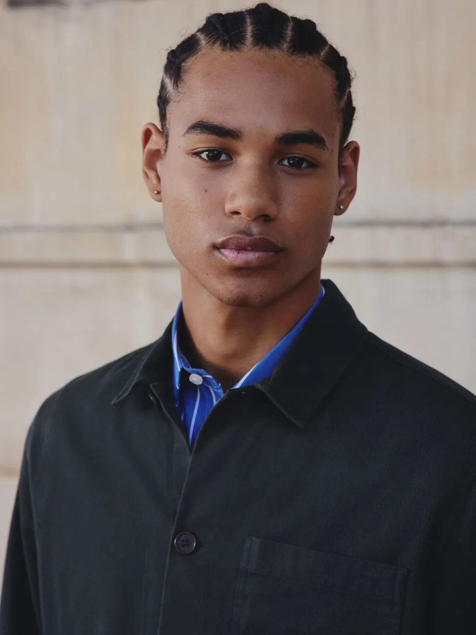 Formele Overhemden|Next - Chore Twill Shacket Overshirt Donkerblauw