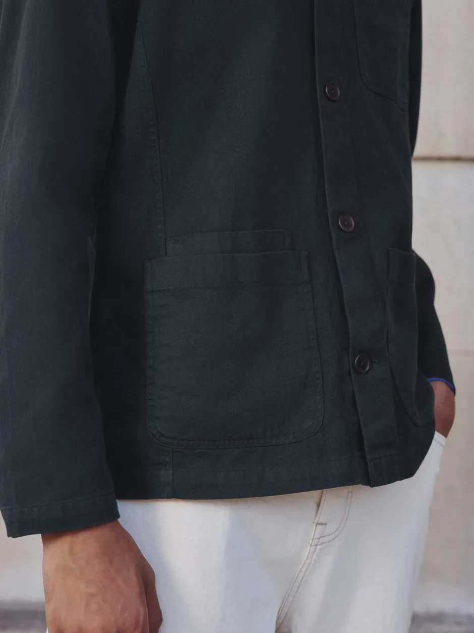 Formele Overhemden|Next - Chore Twill Shacket Overshirt Donkerblauw