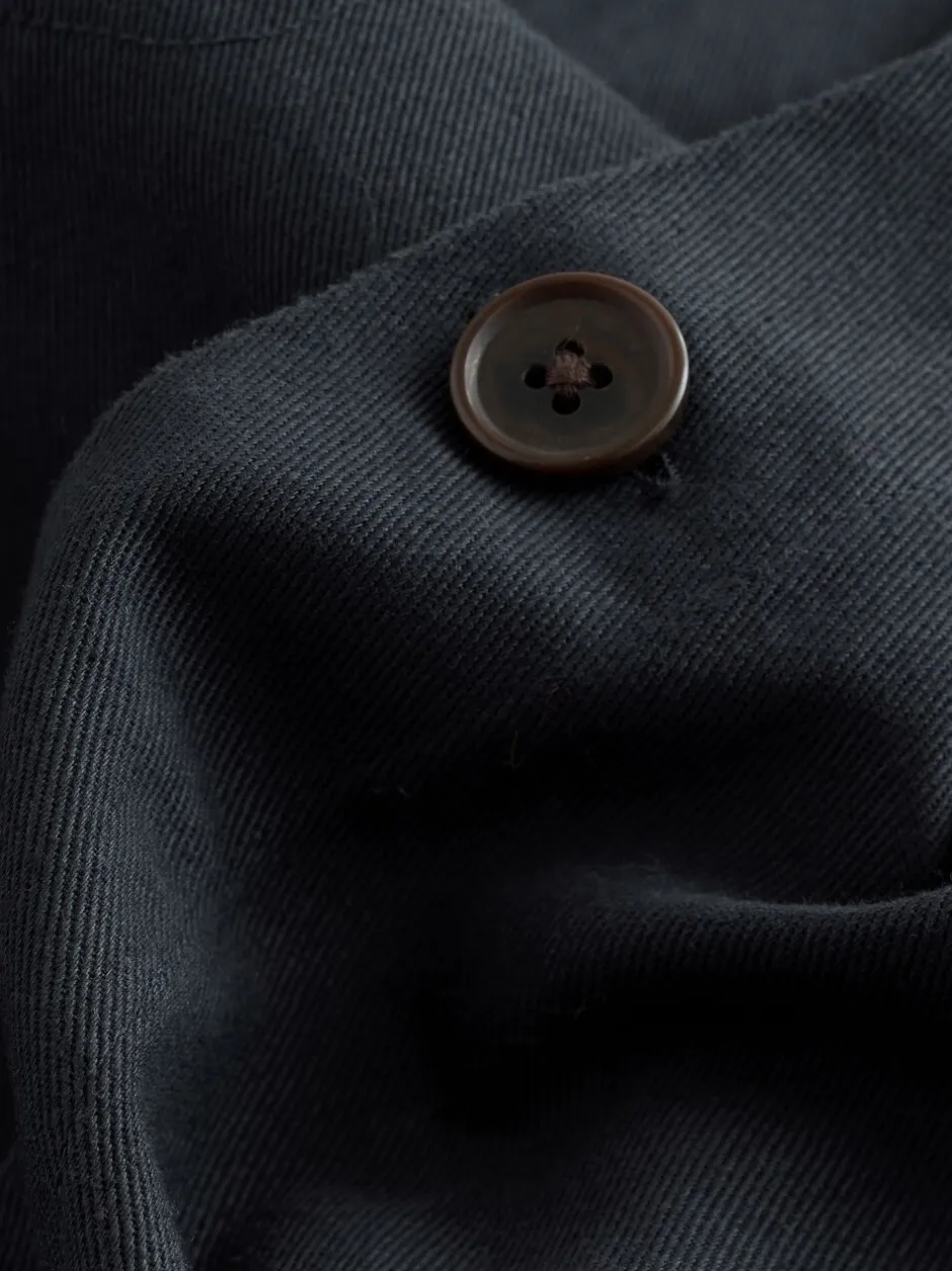 Formele Overhemden|Next - Chore Twill Shacket Overshirt Donkerblauw