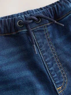 Jeans En Joggingbroeken|Jeans*Next - Comfortabele wijde cargojeans met stretch (3mnd-7jr) Donkerblauw