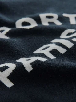 Hoody's En Sweatshirts|Next - Compact Cosy Graphic Long Sleeve Hoodie Donkerblauw