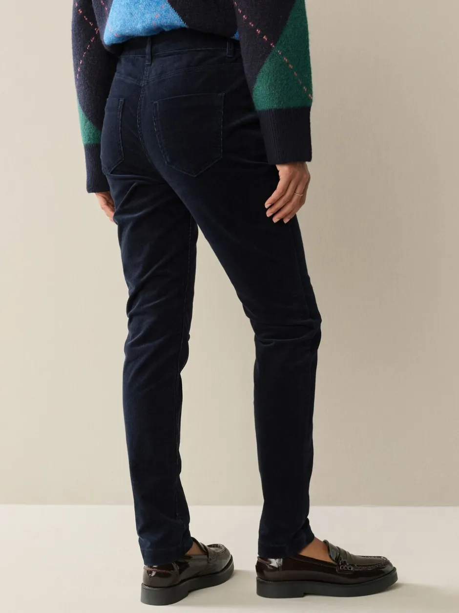 Broeken*Next - Corduroy skinny broek Donkerblauw