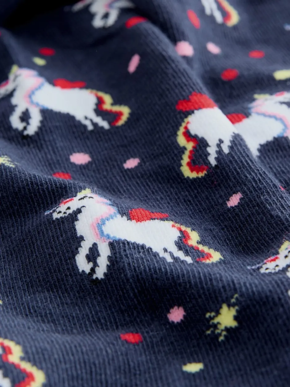 Sokken En Panty's*Next Donkerblauw - Cotton Rich Unicorn Tights