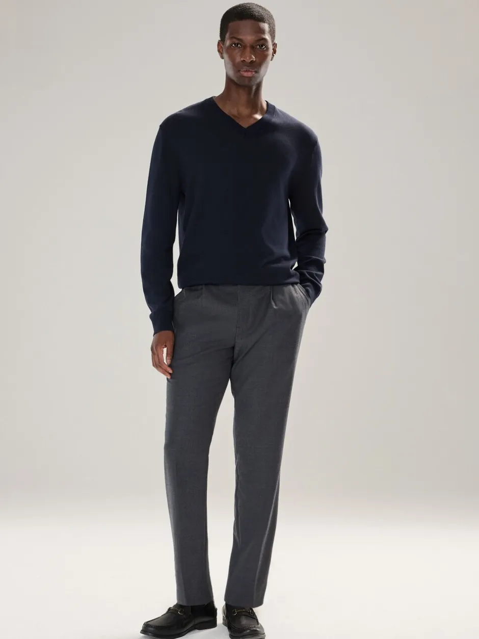 Gebreide Kleding*Next - Cotton Rich Long Sleeve Jumper Donkerblauw