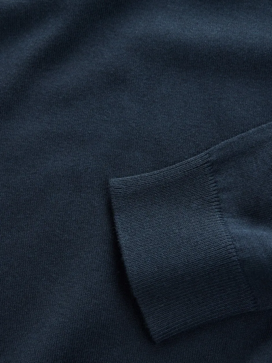 Gebreide Kleding*Next - Cotton Rich Long Sleeve Jumper Donkerblauw