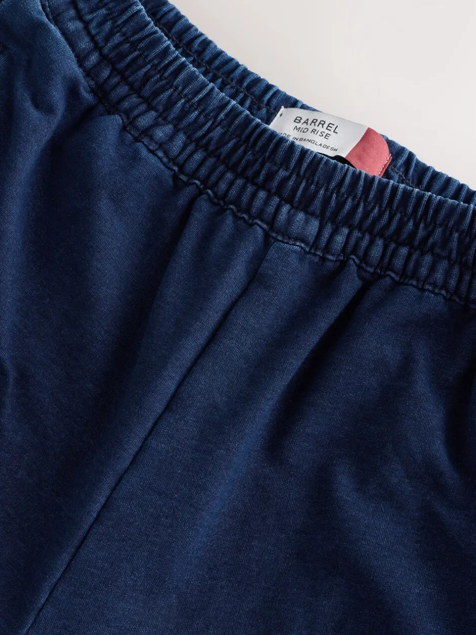Jeans*Next - Denim Jersey Broeken met Barrel jeans Donkerblauw