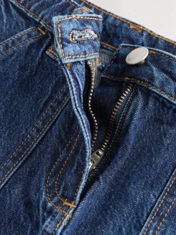 Shorts En Rokken|Next - Denim rok (3-16jaar) Donkerblauw