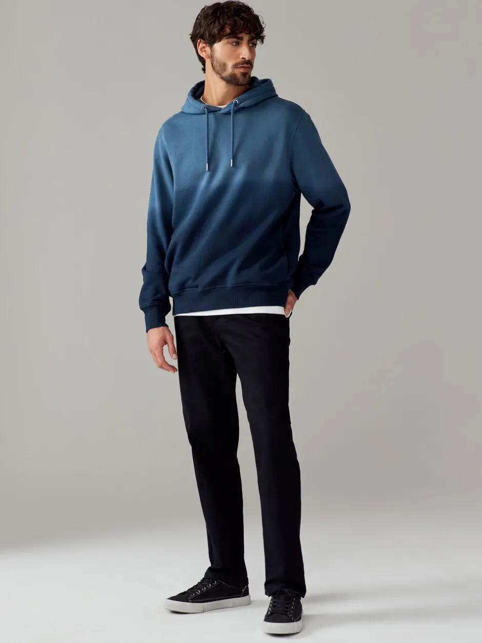 Sweaters En Hoody´S|Sweaters En Hoody´S|Next - Dip Dye Katoenrijke Jersey Hoodie Donkerblauw