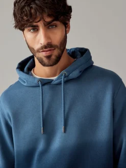 Sweaters En Hoody´S|Sweaters En Hoody´S|Next - Dip Dye Katoenrijke Jersey Hoodie Donkerblauw