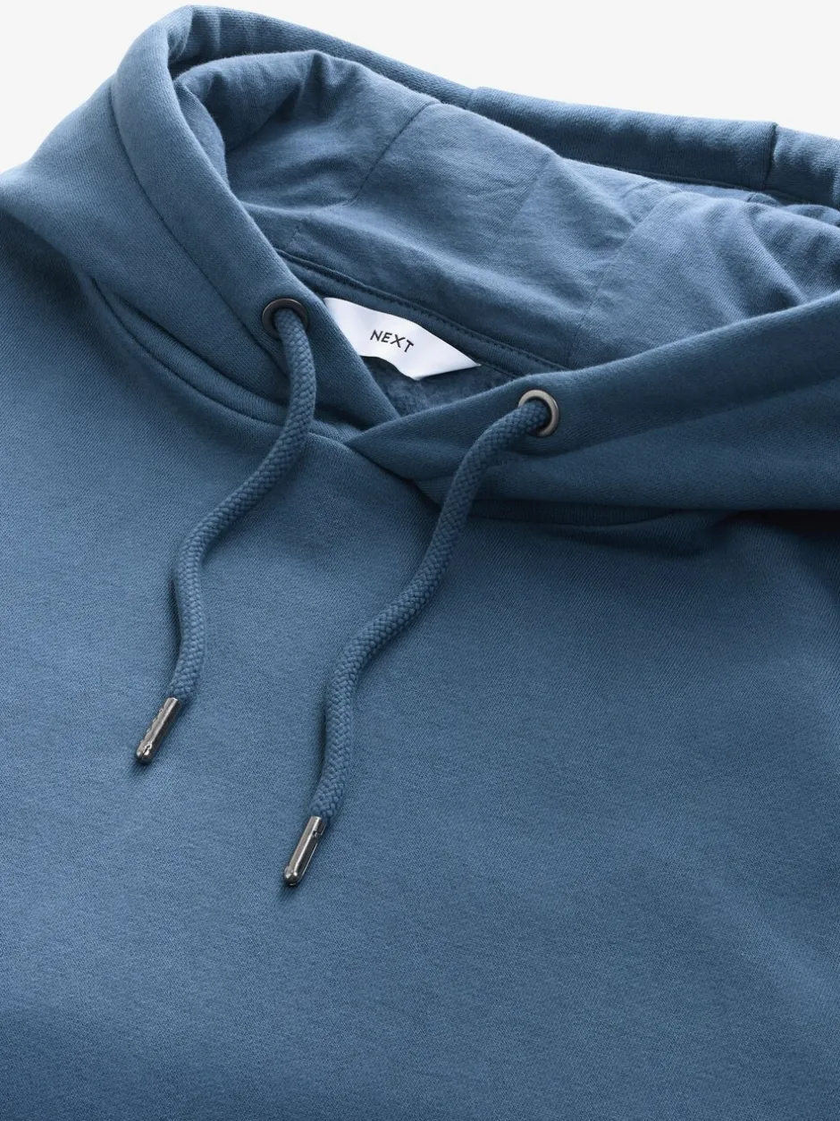 Sweaters En Hoody´S|Sweaters En Hoody´S|Next - Dip Dye Katoenrijke Jersey Hoodie Donkerblauw