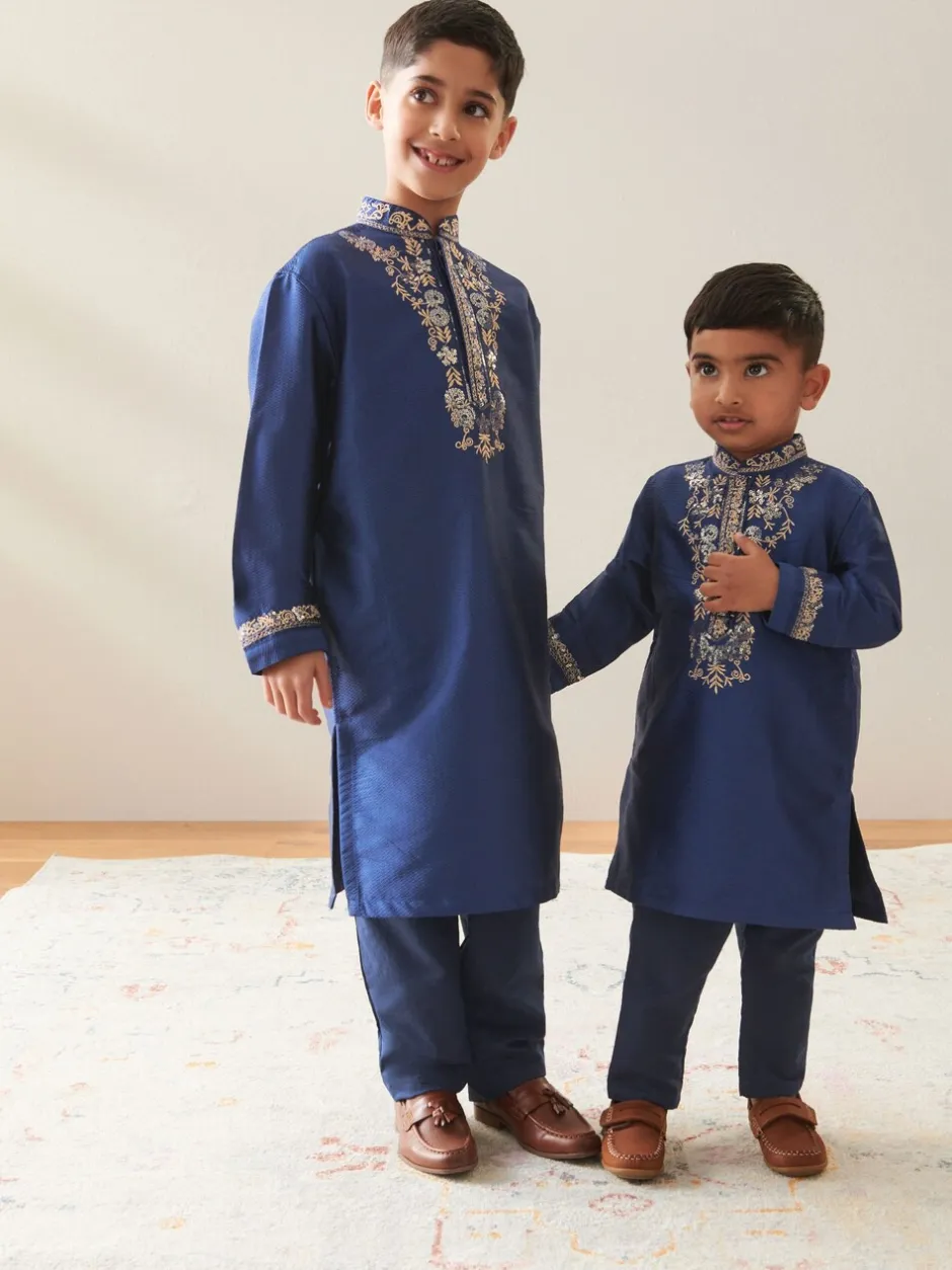Kurtas|Shirts|Next Donkerblauw - Eid Koerta (3mnd -16jr)