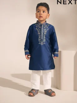 Kurtas|Shirts|Next Donkerblauw - Eid Koerta (3mnd -16jr)
