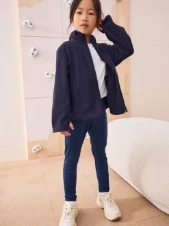 Schoolkleding|Schoolkleding*Next - Fleece jack met rits en zakken (3-16 jr) Donkerblauw