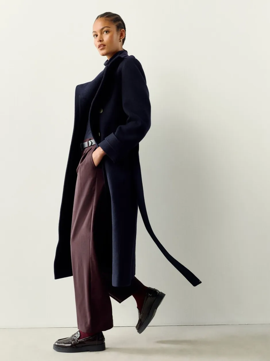 Jassen En Jacks|Next - Formele jas met colkraag Donkerblauw