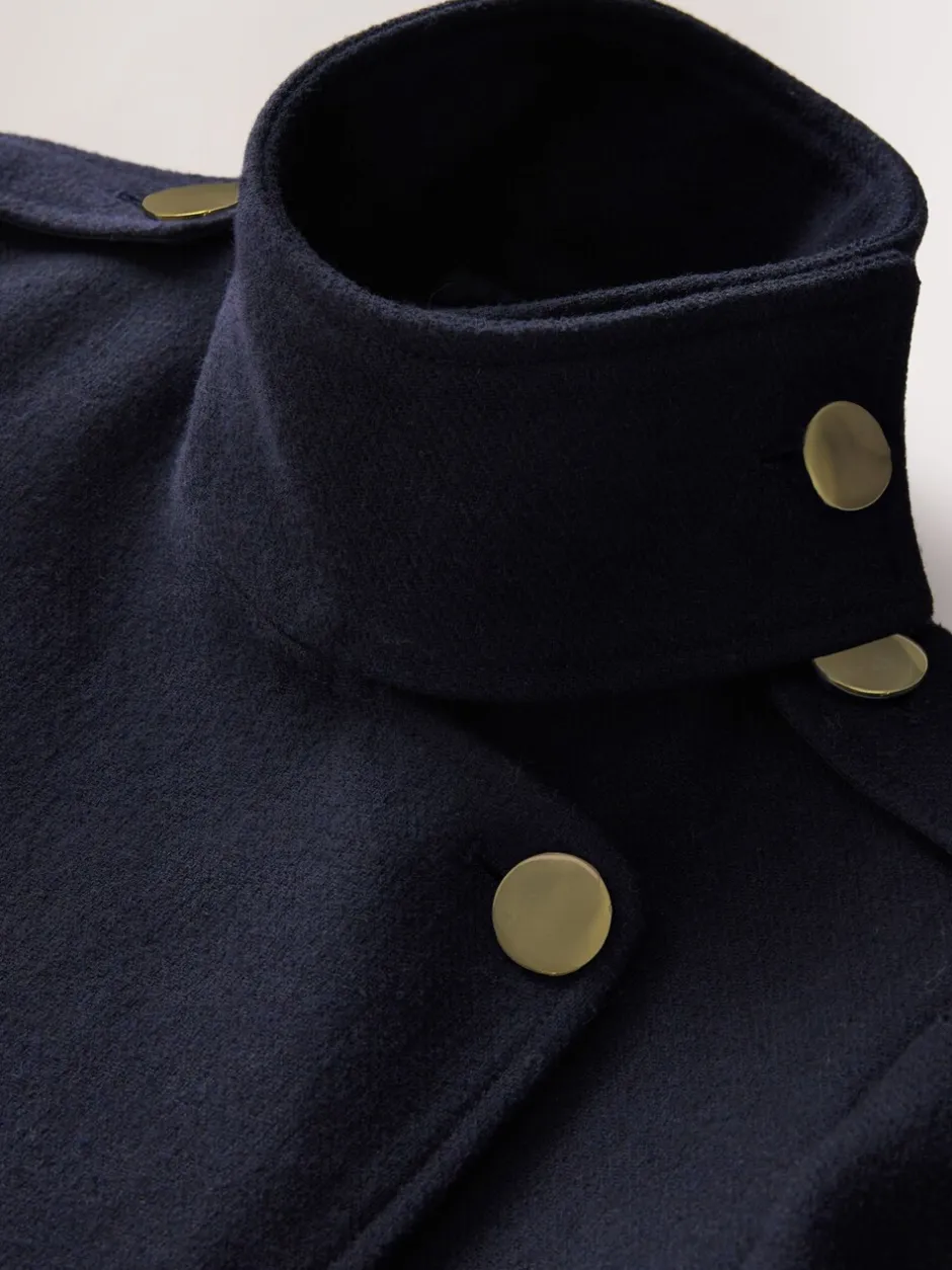 Jassen En Jacks|Next - Formele jas met colkraag Donkerblauw