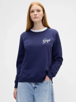 Sportkleding|Hoody's En Sweatshirts*Gap Donkerblauw - - Relaxed sweatshirt met logo