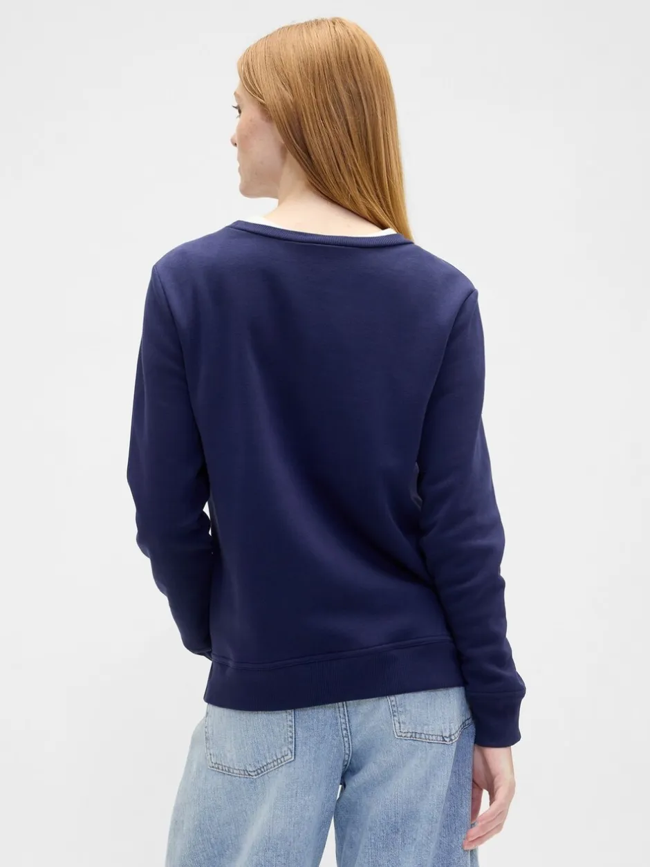 Sportkleding|Hoody's En Sweatshirts*Gap Donkerblauw - - Relaxed sweatshirt met logo