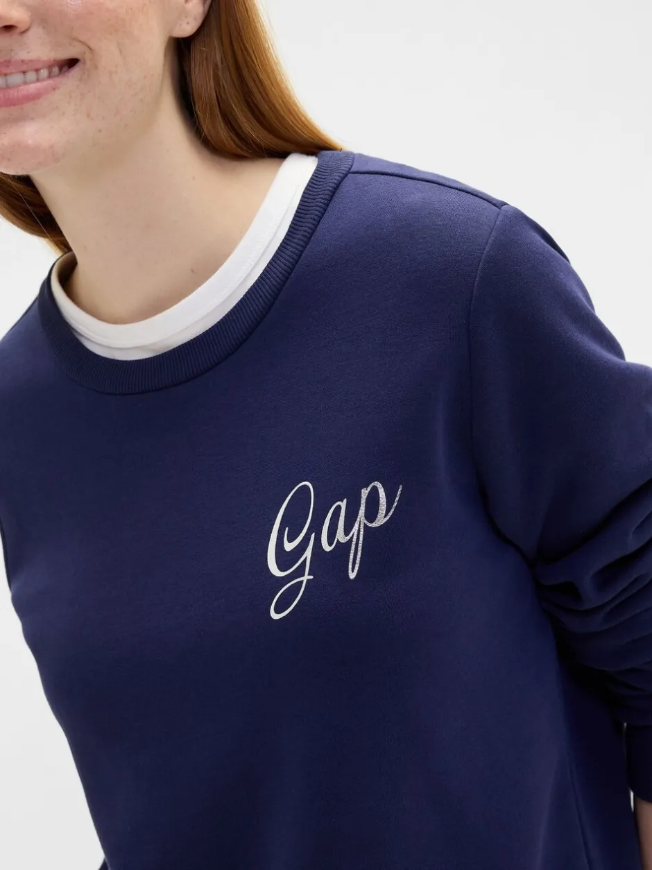 Sportkleding|Hoody's En Sweatshirts*Gap Donkerblauw - - Relaxed sweatshirt met logo