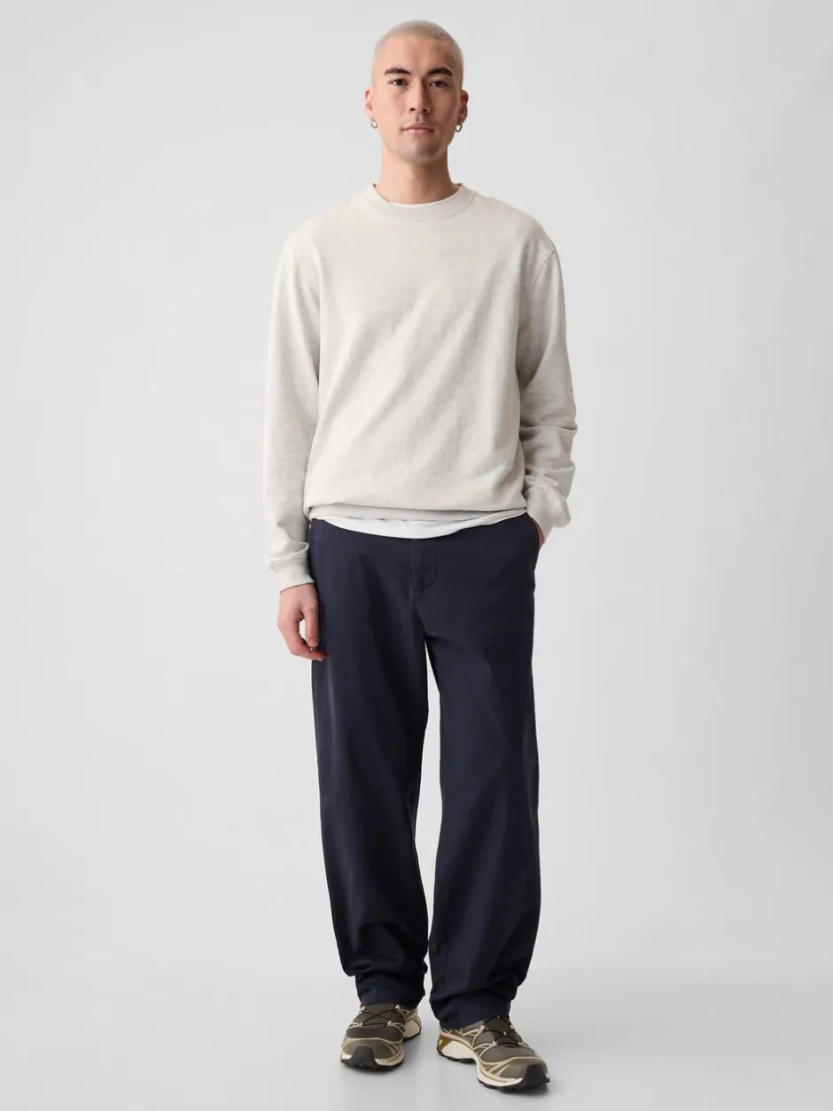 Broeken En Chino's|Gap - Baggy Fit stretchy Moderne Chino Donkerblauw