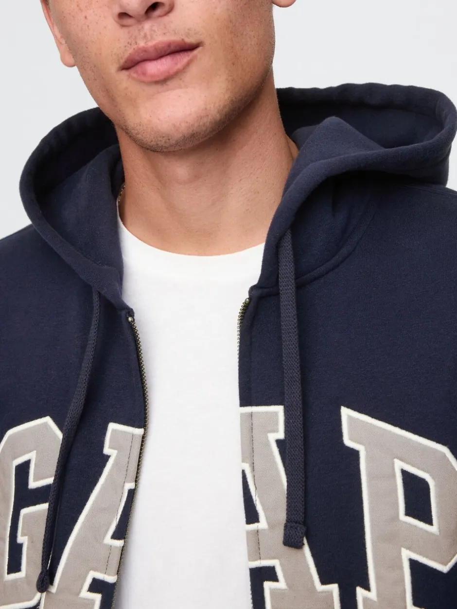 Sweaters En Hoody´S|Sweaters En Hoody´S*Gap - VintageSoft Arch Logo Full Zip Hoodie Donkerblauw