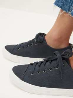 Sneakers|Next - Gelakte honkbalsneakers Donkerblauw