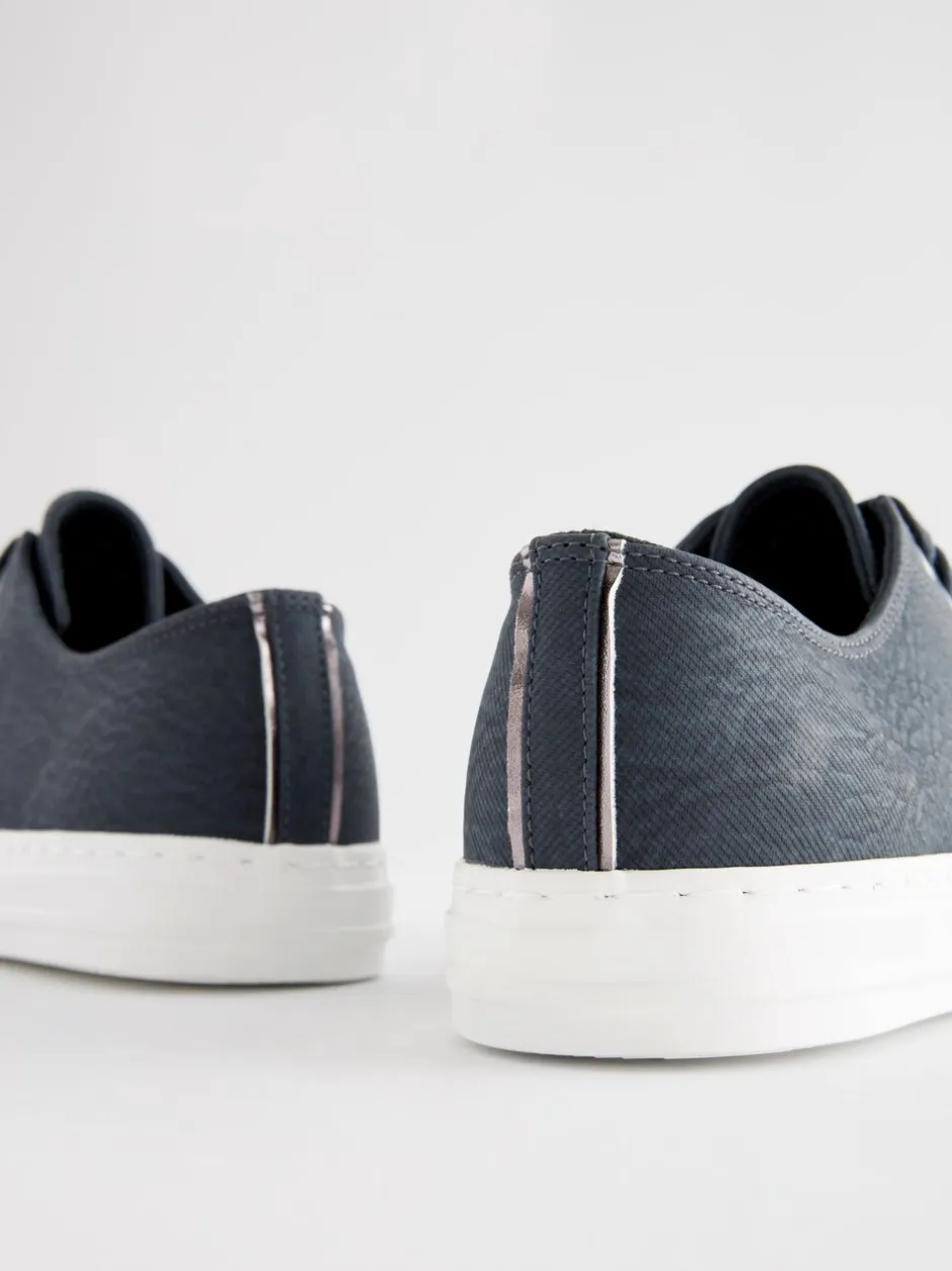 Sneakers|Next - Gelakte honkbalsneakers Donkerblauw