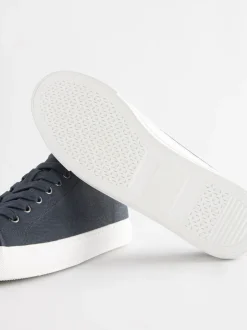 Sneakers|Next - Gelakte honkbalsneakers Donkerblauw