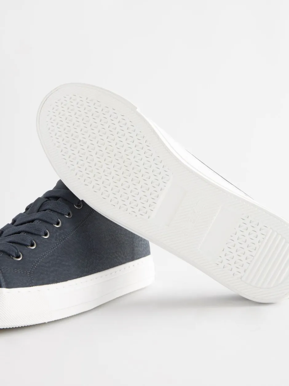 Sneakers|Next - Gelakte honkbalsneakers Donkerblauw
