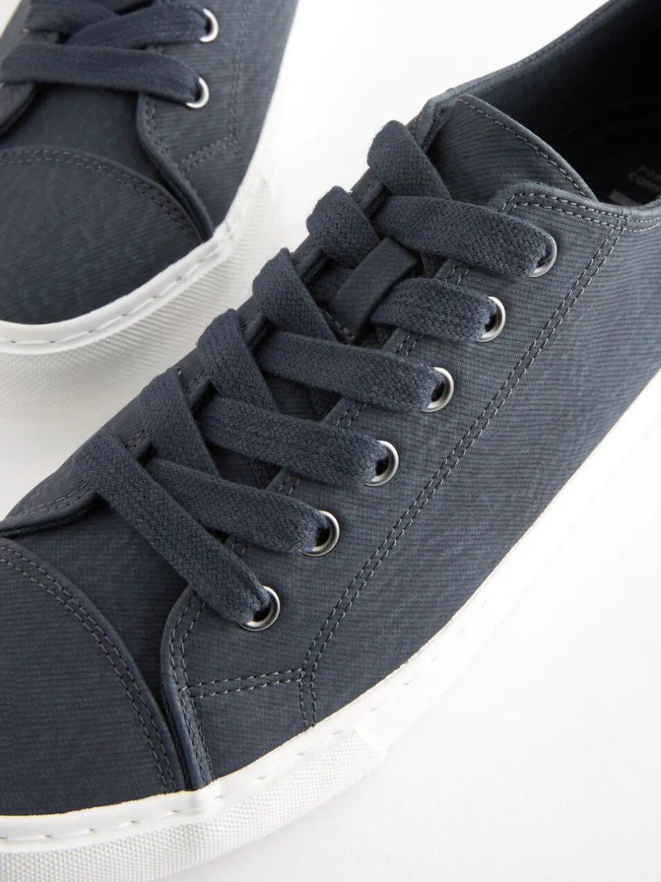 Sneakers|Next - Gelakte honkbalsneakers Donkerblauw
