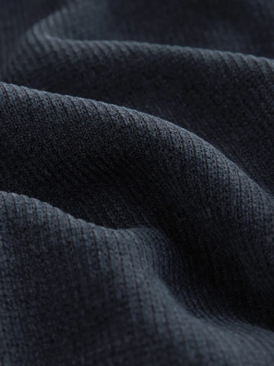 Loungewear|Kamerjassen En Badjassen*Next - Geribbelde kamerjas met textuur Donkerblauw