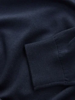 Gebreide Kleding*Next - Hertlogo - Regular Fit Cotton Rich Crew Neck Jumper Donkerblauw
