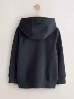 Sweaters En Hoody´S*Next - Hoodie met logo en ritssluiting (3-16jr) Donkerblauw