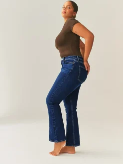 Jeans|Next Donkerblauw - Hourglass Stretch Bootcut Denim Jeans