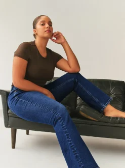 Jeans|Next Donkerblauw - Hourglass Stretch Bootcut Denim Jeans